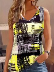 Акція на Майка жіноча SHEIN GD-00217051 4XL Різнокольорова від Rozetka