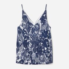 Акція на Майка жіноча H&M XAZ129084YMBQ XL Синя з білим від Rozetka