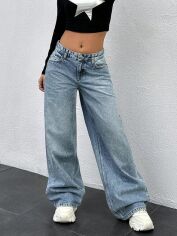 Акція на Джинси Baggy жіночі SHEIN GD-00195836 34 Блакитні від Rozetka