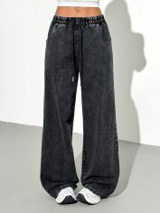 Акція на Джинси Baggy жіночі SHEIN GD-00195417 L Чорні від Rozetka