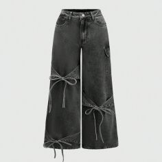 Акція на Джинси жіночі SHEIN GD-00220520 1XL Сірі від Rozetka