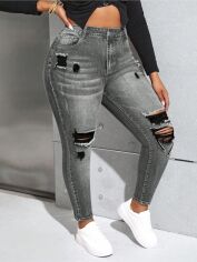 Акція на Джинси жіночі SHEIN GD-00220722 0XL Сірі від Rozetka
