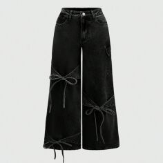 Акція на Джинси жіночі SHEIN GD-00221559 2XL Чорні від Rozetka