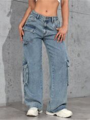Акція на Джинси жіночі SHEIN GD-00220778 26 Блакитні від Rozetka