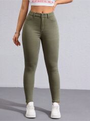 Акція на Джинси жіночі SHEIN GD-00213395 M Хакі від Rozetka