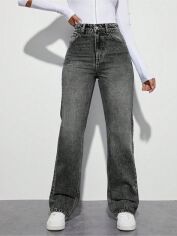 Акція на Джинси жіночі SHEIN GD-00218752 27 Темно-сірі від Rozetka