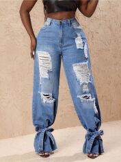 Акція на Джинси жіночі SHEIN GD-00219129 W28 L32 Сині від Rozetka