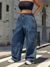 Акція на Джинси жіночі SHEIN GD-00219706 1XL Сині від Rozetka