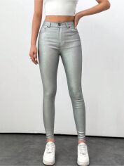 Акція на Джинси жіночі SHEIN GD-00228237 38 Сріблясті від Rozetka