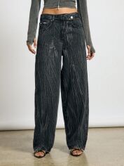 Акція на Джинси Baggy жіночі SHEIN GD-00178757 29 Чорні від Rozetka