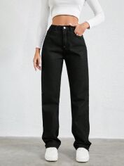 Акція на Джинси Regular Fit жіночі SHEIN GD-00195294 36 Чорні від Rozetka
