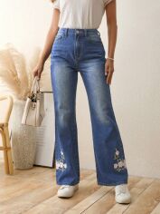 Акція на Джинси Кльош жіночі SHEIN GD-00192883 27 Сині від Rozetka
