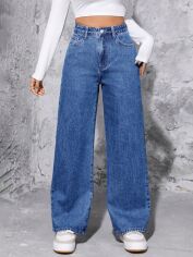 Акція на Джинси Baggy жіночі SHEIN GD-00192875 M-Petite Сині від Rozetka