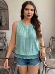 Акція на Топ жіночий SHEIN GD-00207024 2XL Зелений від Rozetka