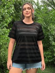 Акція на Топ жіночий SHEIN GD-00217244 3XL Чорний від Rozetka