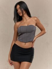 Акція на Топ жіночий SHEIN GD-00221064 XL Темно-сірий від Rozetka