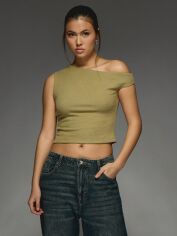 Акція на Топ жіночий SHEIN GD-00223372 XL Зелений від Rozetka