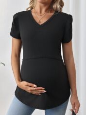 Акція на Топ для годуючих SHEIN GD-00216647 S Чорний від Rozetka
