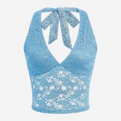 Акція на Топ жіночий SHEIN GD-00192992 L Синій від Rozetka