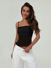 Акція на Топ жіночий SHEIN GD-00205856 M Чорний від Rozetka