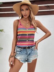 Акція на Топ жіночий SHEIN GD-00213337 S Різнокольоровий від Rozetka