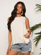Акція на Топ жіночий SHEIN GD-00222006 XL Бежевий від Rozetka