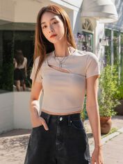 Акція на Топ жіночий SHEIN GD-00216464 L Хакі від Rozetka