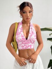 Акція на Топ жіночий SHEIN GD-00210187 S Рожевий від Rozetka