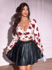 Акція на Топ жіночий SHEIN GD-00204895 1XL Бежевий від Rozetka