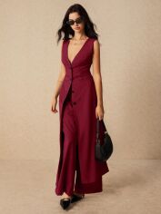 Акція на Топ жіночий SHEIN GD-00227990 L Бордовий від Rozetka
