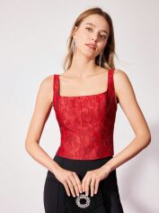 Акція на Топ жіночий SHEIN GD-00183434 M Червоний від Rozetka