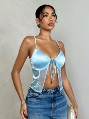 Акція на Топ жіночий SHEIN GD-00218700 S Синій від Rozetka
