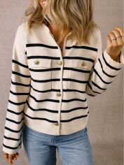 Акція на Кардиган жіночий SHEIN GD-00212565 M Білий від Rozetka