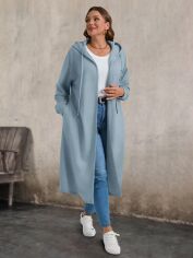 Акція на Кардиган жіночий SHEIN GD-00203024 2XL Блакитний від Rozetka
