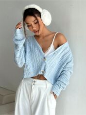 Акція на Кардиган жіночий SHEIN GD-00194707 M Синій від Rozetka
