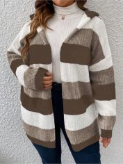 Акція на Кардиган жіночий SHEIN GD-00200876 0XL Різнокольоровий від Rozetka
