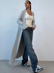 Акція на Кардиган жіночий SHEIN GD-00204186 L Світло-сірий від Rozetka