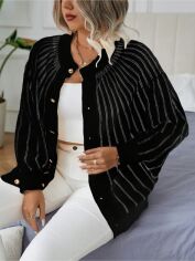 Акція на Кардиган жіночий SHEIN GD-00204550 1XL Чорний від Rozetka