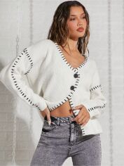 Акція на Кардиган жіночий SHEIN GD-00213658 L Білий від Rozetka