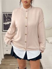Акція на Кардиган жіночий SHEIN GD-00194208 0XL Світло-рожевий від Rozetka