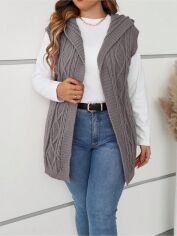 Акція на Кардиган жіночий SHEIN GD-00208279 3XL Світло-фіолетовий від Rozetka