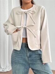 Акція на Кардиган жіночий SHEIN GD-00204031 L Кремовий від Rozetka