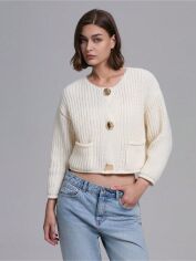 Акція на Кардиган жіночий SHEIN GD-00209276 S Бежевий від Rozetka