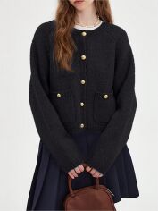 Акція на Кардиган жіночий SHEIN GD-00214863 S Чорний від Rozetka