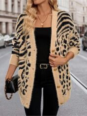 Акція на Кардиган жіночий SHEIN GD-00219103 XS Кремовий від Rozetka