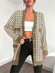Акція на Кардиган жіночий SHEIN GD-00194754 One Size Пісочний від Rozetka