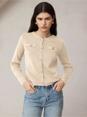 Акція на Кардиган жіночий SHEIN GD-00214938 XS Кремовий від Rozetka