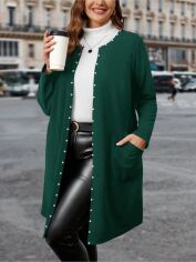 Акція на Кардиган жіночий SHEIN GD-00227924 2XL Темно-зелений від Rozetka