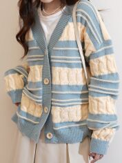Акція на Кардиган жіночий SHEIN GD-00202563 L Синій від Rozetka