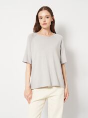 Акція на Футболка жіноча H&M 1048348p14 XL Блакитна від Rozetka